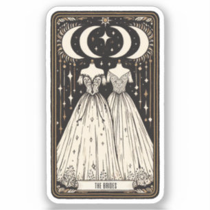 Wedding Tarot Brides Sticker