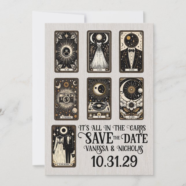 Wedding Tarot Save The Date (Front)