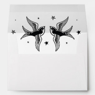 Wedding Tattoo Envelope Engagement Birds
