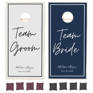 Wedding Team Groom and Team Bride Cornhole Set