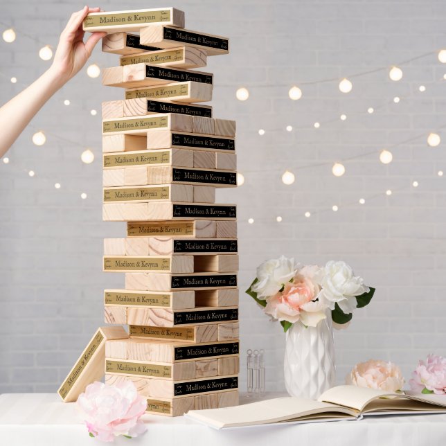 Wedding Team Groom and Team Bride  Topple Tower (Wedding)
