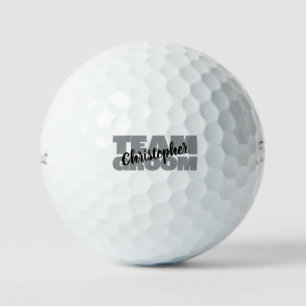Wedding Team Groom Golfer Sports Equipment Custom Golf Balls