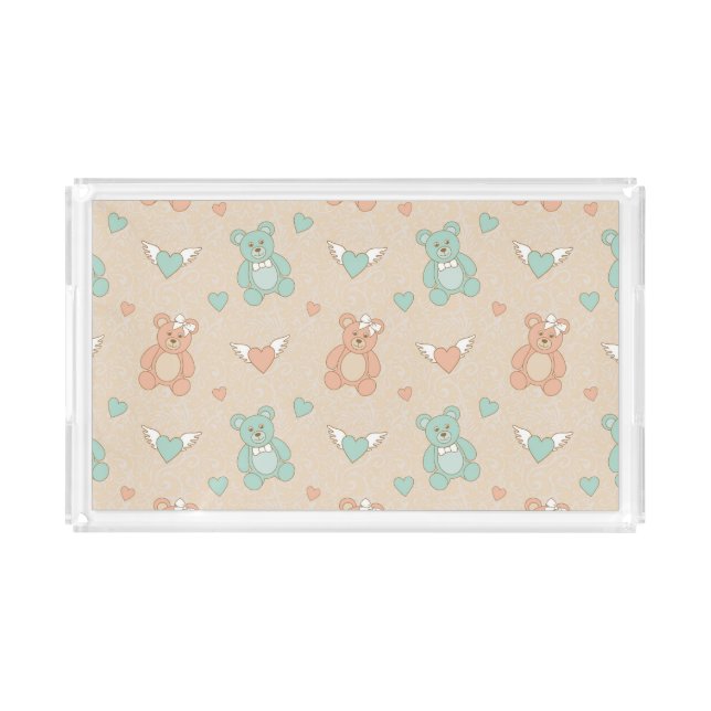 Wedding-teddies Acrylic Tray (Front)