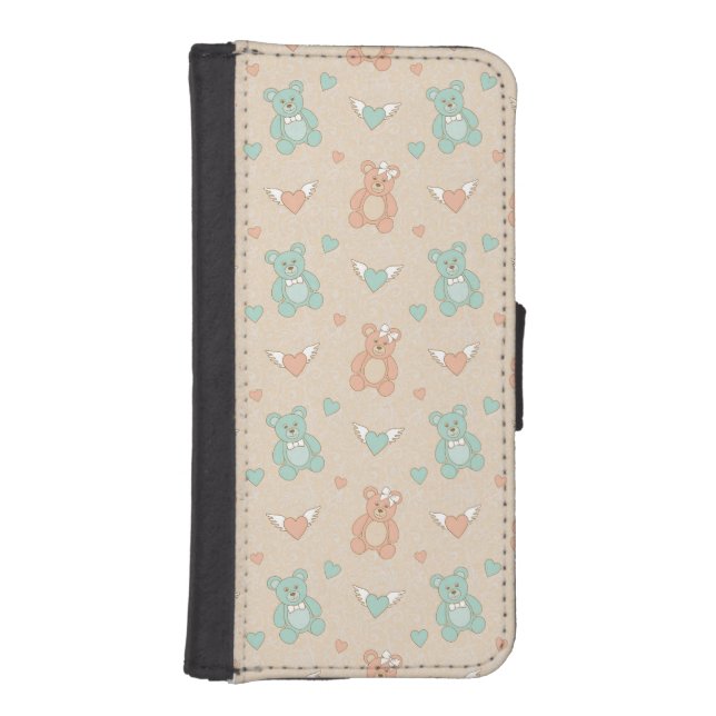 Wedding-teddies iPhone Wallet Case (Front)