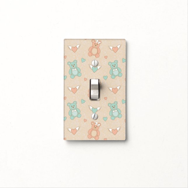 Wedding-teddies Light Switch Cover (In Situ)