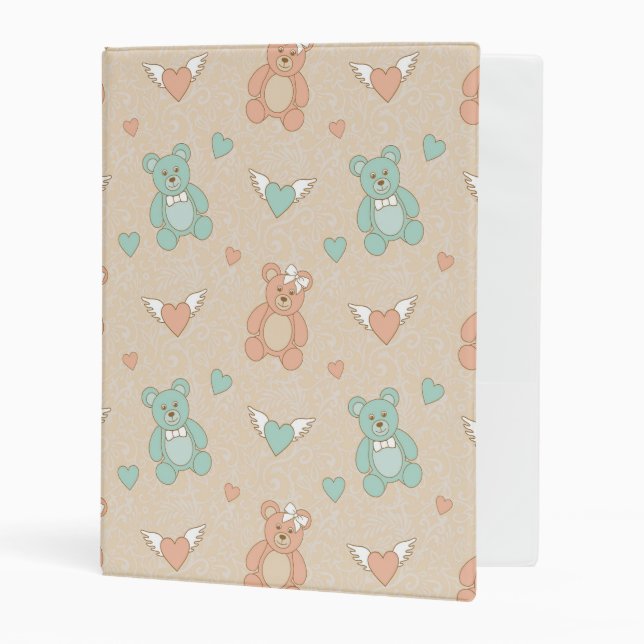 Wedding-teddies Mini Binder (Front/Inside)