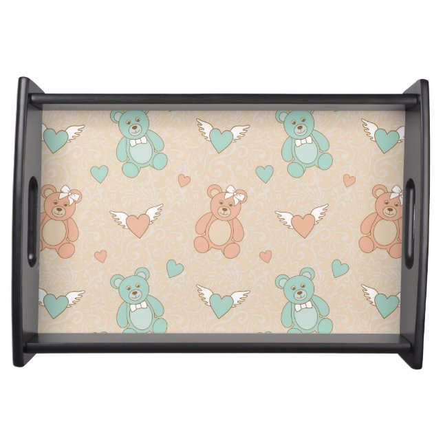 Wedding-teddies Serving Tray (Front)