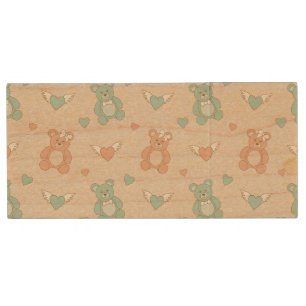Wedding-teddies Wood USB Flash Drive