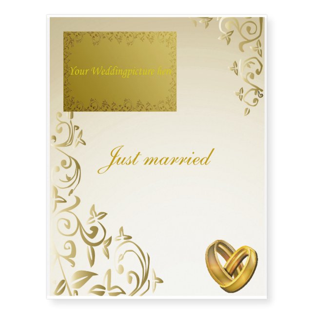 Wedding Temporary Tattoos (Front)
