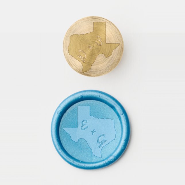 Wedding texas  wax seal stamp (Stamped)