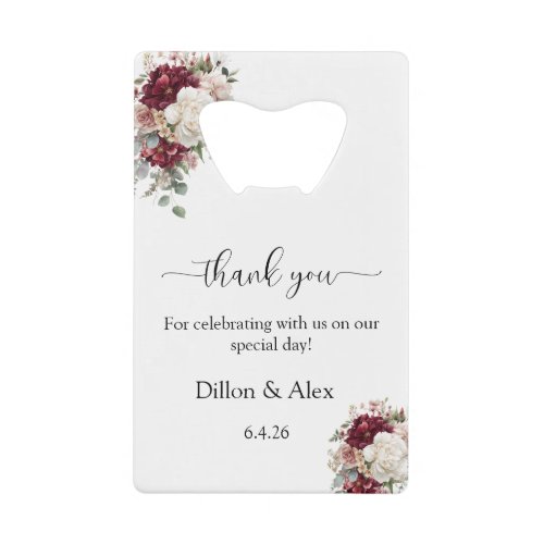 Wedding Thank You Bottle Opener