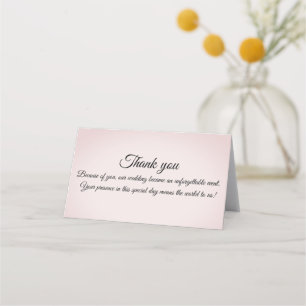 Wedding thank you card