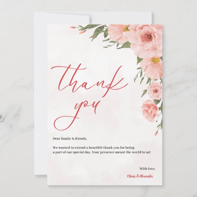 Wedding Thank You Card (Front)