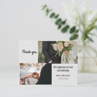 Wedding thank you card
