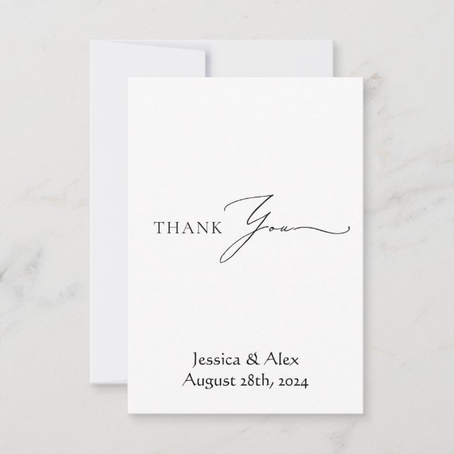 wedding thank you Card (Front)