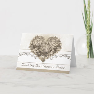 wedding thank you card