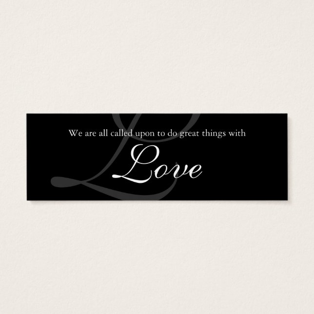 Wedding Thank You Card Bookmark Favor Red Roses (Back)