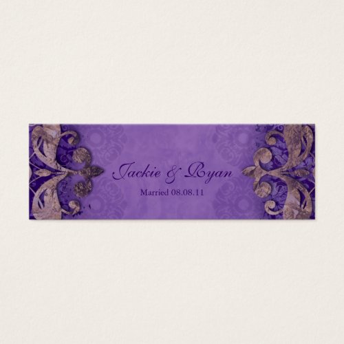 Wedding Thank You Card Bookmark Favor Verdigris PB Business Card Templates