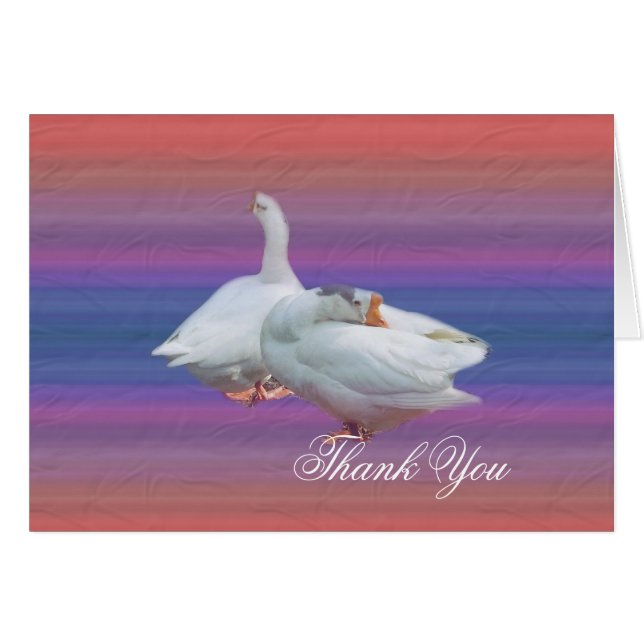 wedding thank you card. cards (Front Horizontal)