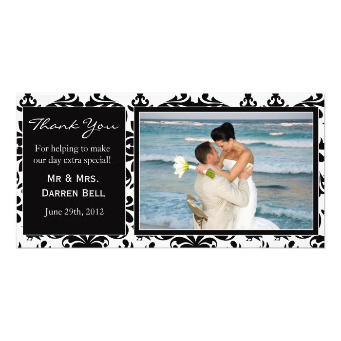 Wedding Thank You Card Custom Photo Card