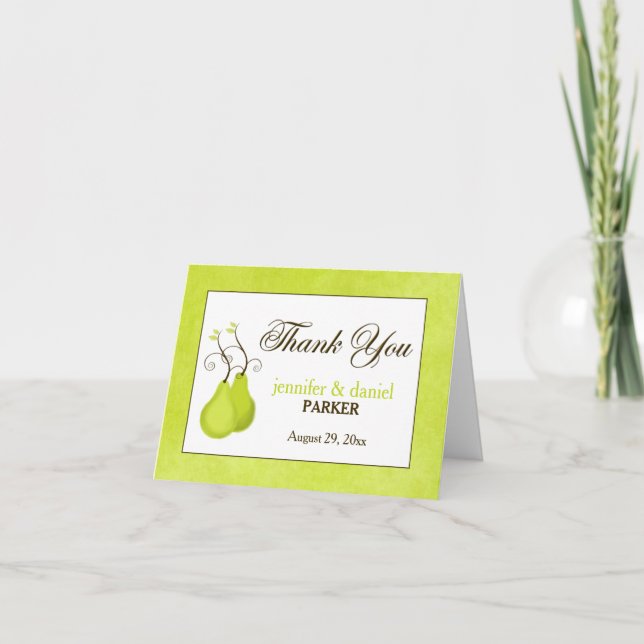 Wedding Thank You Card | Perfect Pair (Front)