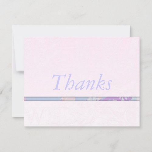 Wedding Thank You Card Personalized Invites Silk