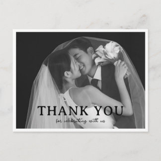 Wedding Thank You Card Template Minimalist Wedding