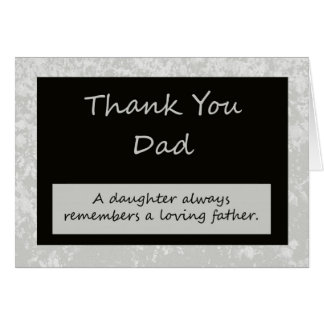 Wedding Thank You Card to Parent Dad