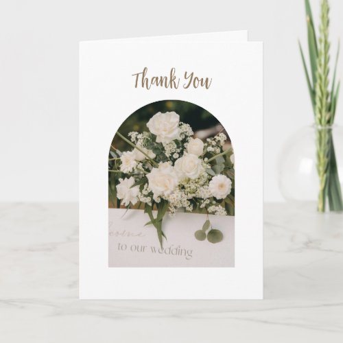 Wedding thank you card/with photo card
