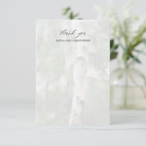 Wedding Thank You Cards Aspen Tree Design