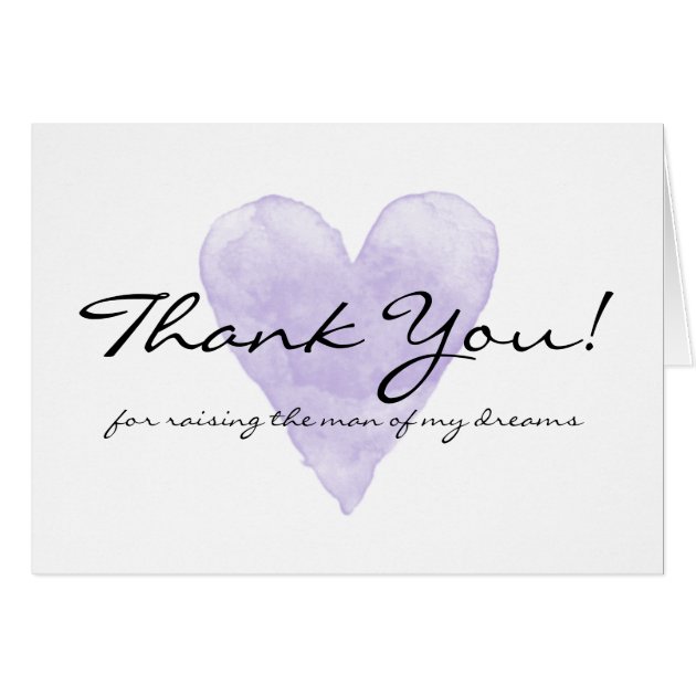 Wedding Thank You Cards For Mother In Law