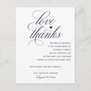 Wedding Thank You Cards For Tables Navy Blue Wedding Thank You Cards For Tables Navy Blue
