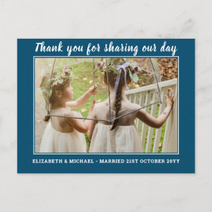Wedding Thank you Cards With Photo Virtual Digital