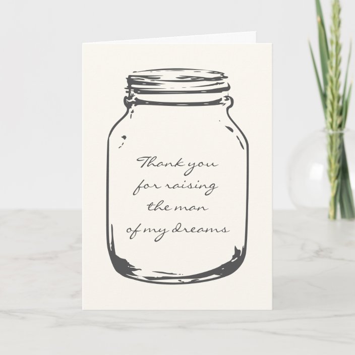 Wedding Thank You Cards With Vintage Mason Jars Zazzle Com