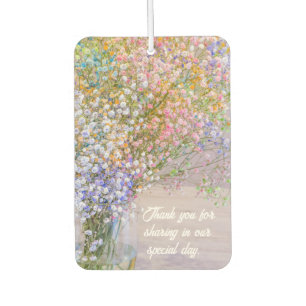 Wedding Thank You Favor Air Freshener