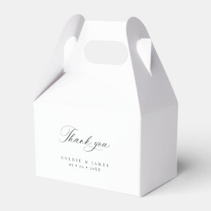 Wedding Thank You Favor Gable Treat Gift Boxes