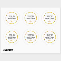 Whimsical Script Save The Date Classic Round Sticker, Zazzle