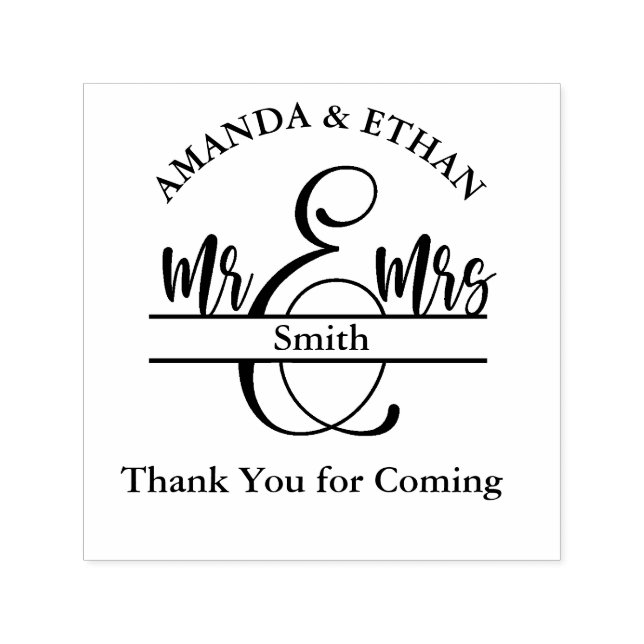Wedding thank You for coming Self-inking Stamp (Design)