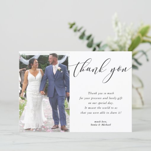 WEDDING THANK YOU for Sonia & Michael | Zazzle