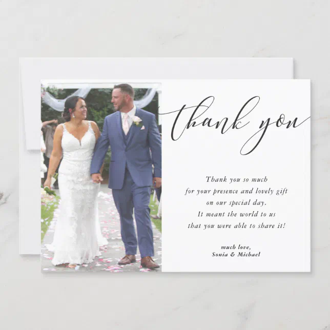 WEDDING THANK YOU for Sonia & Michael | Zazzle