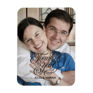Wedding Thank You Gratitude Favorite Photo Magnet
