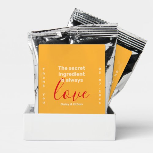 Wedding Thank You Love Ingredient Coffee Drink Mix