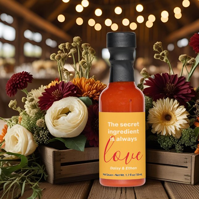 Wedding Thank You Love Ingredient  Hot Sauces (Creator Uploaded)