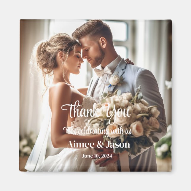 Wedding Thank You Magnet (Front)