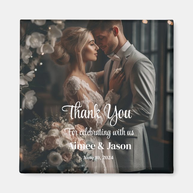 Wedding Thank You Magnet (Front)