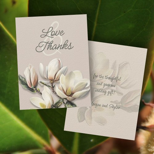 Wedding Thank You Message Southern Magnolia Cards
