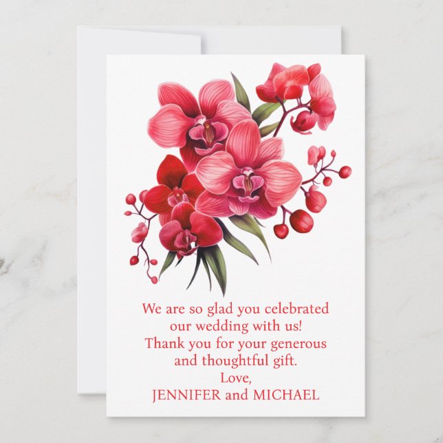 Wedding Thank You Note Card (Front)
