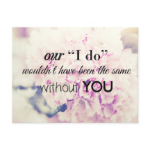 Wedding Thank You Note Card