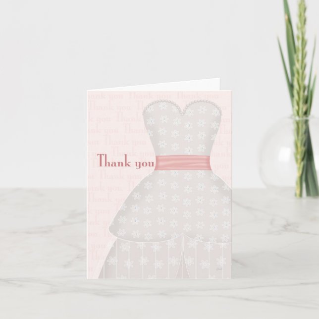 Wedding Thank You Note Card (Front)