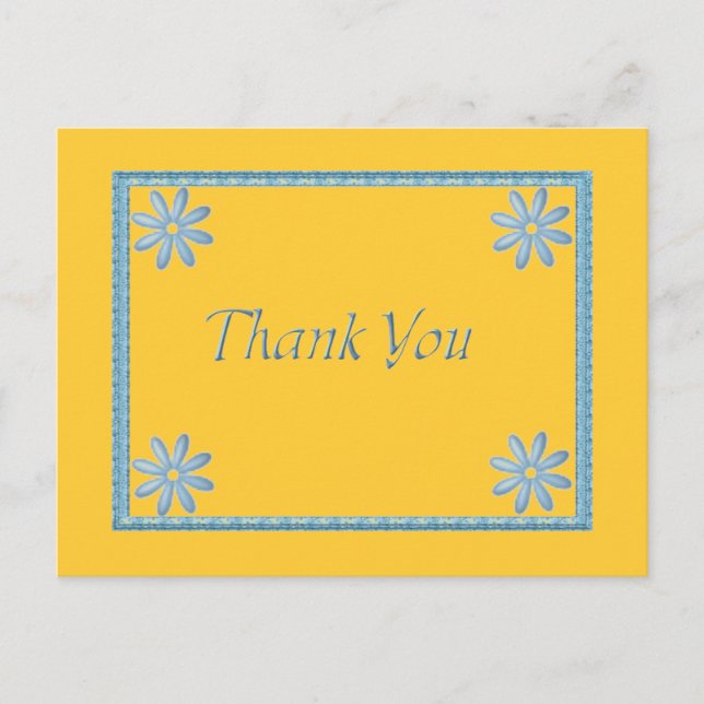 Wedding Thank You Note Postcard (Front)